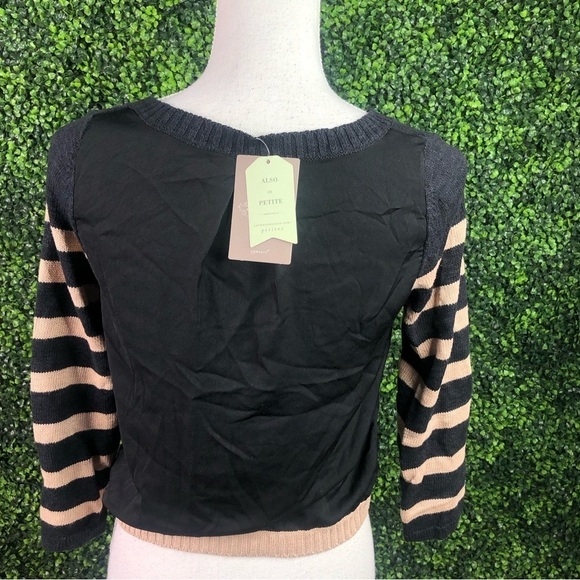 Nwt Anthropologie stripped button up sweater - Picture 7 of 10